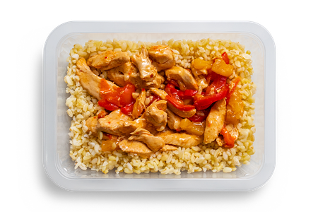 Карибская курица с булгуром