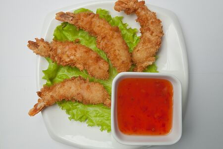 Креветки в кляре