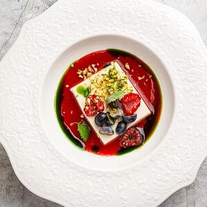 Базиликовая панна котта