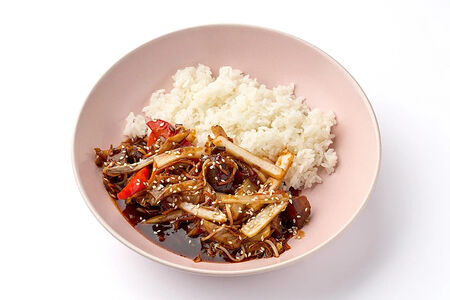 Говядина в соусе чёрный перец