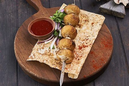 Шашлык из шампиньонов
