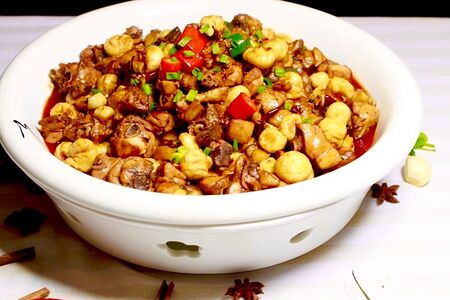 Жареная курица с пампушкой