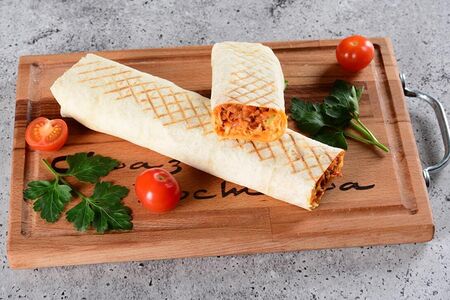 Шаурма с обычным лавашем