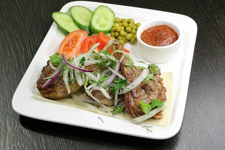 Шашлык из каре ягнёнка