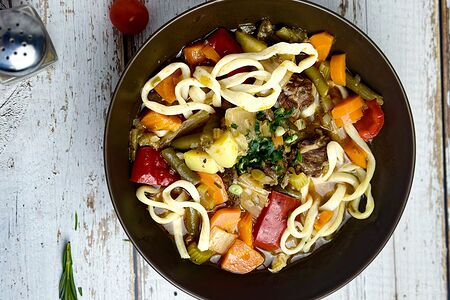 Лагман узбекский с говядиной