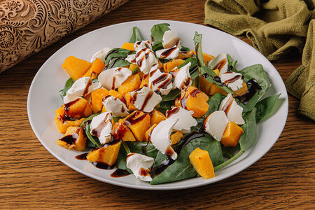 Тыква со шпинатом