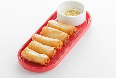 Спрингроллы с яблоком