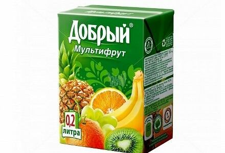 Сок Добрый мультифрукт 0,2 л