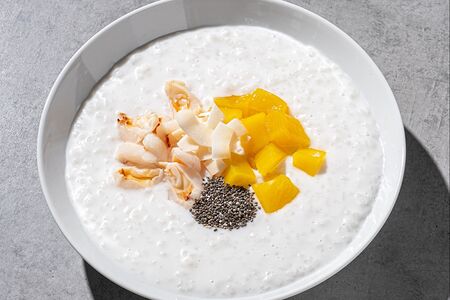 Рисовая каша с личи и манго