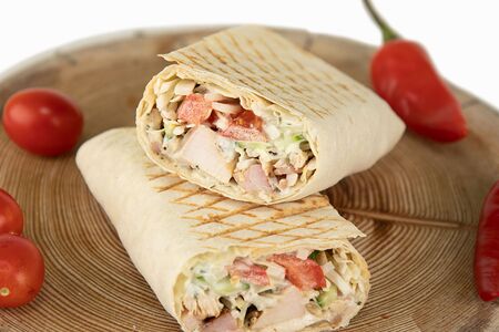 Шаурма с говядиной Big в пшеничном лаваше