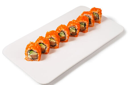 Ролл калифорния с лососем