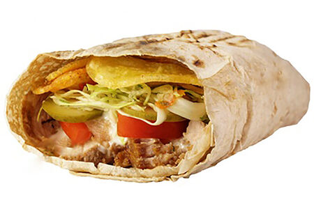 Шаурма с чипсами