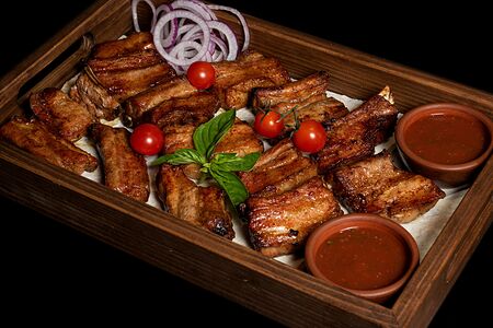 Пикантные свиные рёбрышки