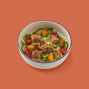 Салат с рёберным мясом