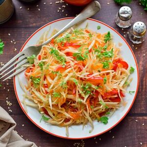 Салат с капустой и морковью