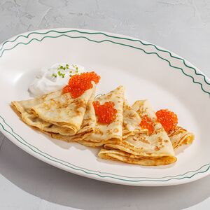 Блины с красной икрой 