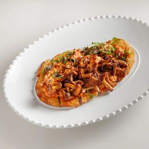 Шницель с лисичками