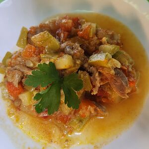 Овощное рагу с мясом
