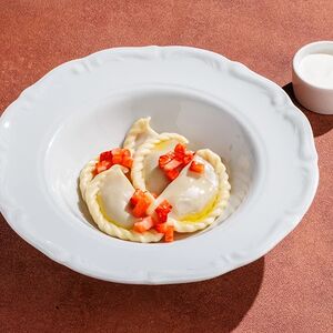 Вареники с клубникой 