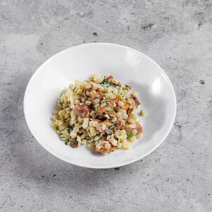 Паста Птитим с лисичками