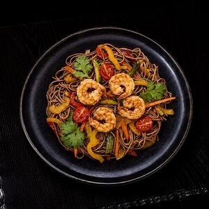 Соба с креветками