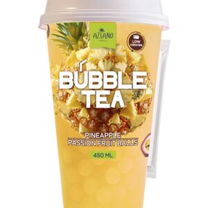 Напиток Aziano Bubble Tea ананас и маракуйя негазированный, 