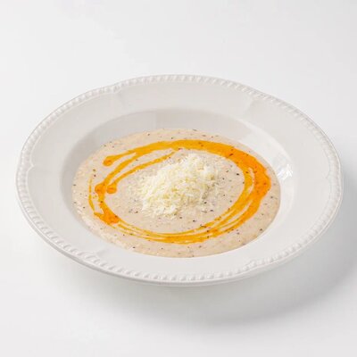 Овсяная каша с пармезаном и трюфелем 