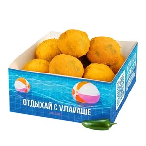 Сырные шарики моцарелла с перцем халапеньо