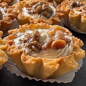 Корзиночка ореховая со сгущенкой