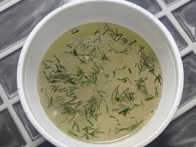 Бульон с мясными фрикадельками