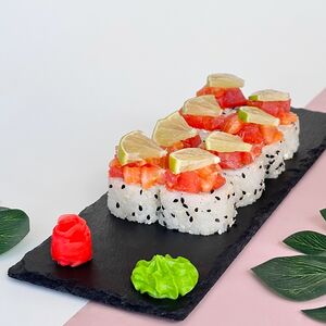Роллы с тар -таром из тунца и лосося 8 шт