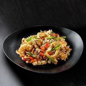 Рис с морепродуктами