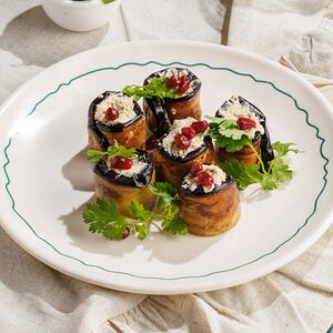 Рулетики из баклажанов по-грузински