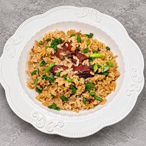 Шилаплави с бараниной и вешенками 