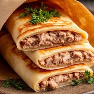Безглютеновые блинчики с курицей 