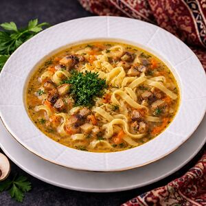 Лапша грибная