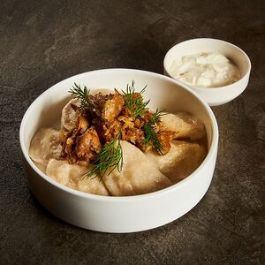 Вареники с картофелем и лисичками