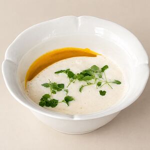 Тыквенный суп с кокосовым муссом