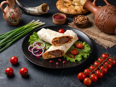 Шаурма с люля из говядины