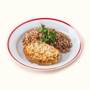 Курица по-купечески с гречей