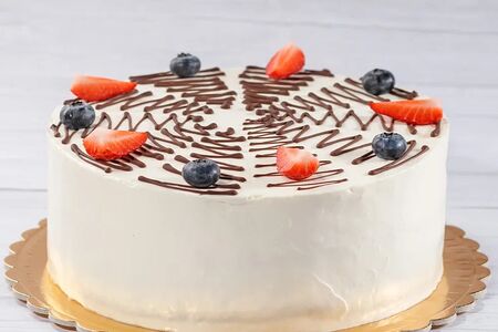 Кусочек торта Домашний с карамелью