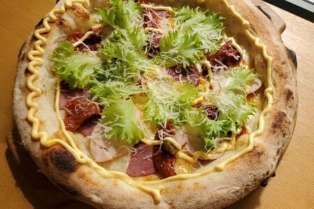 Копченая грудка и томаты черри