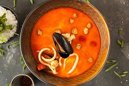 Том Ям с креветками