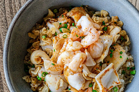 Жареный рис с морепродуктами