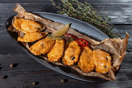 Мидии запеченные