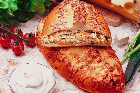 Пирог Обед рыбака рыба минтай