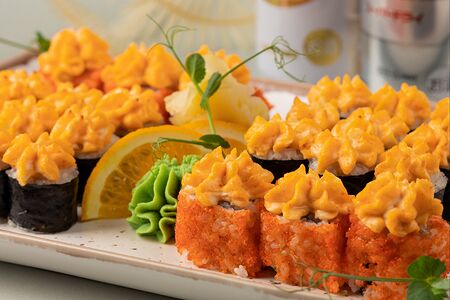 Запеченный ролл Филадельфия