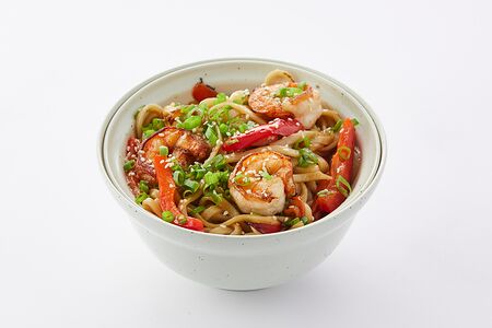 Вок Удон с Креветкой и острым терияки