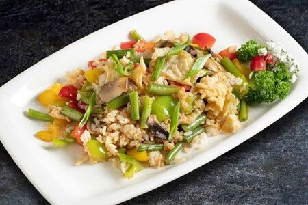 Теппаньяки Рис с овощами