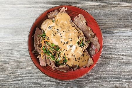 Лапша Соба с беконом